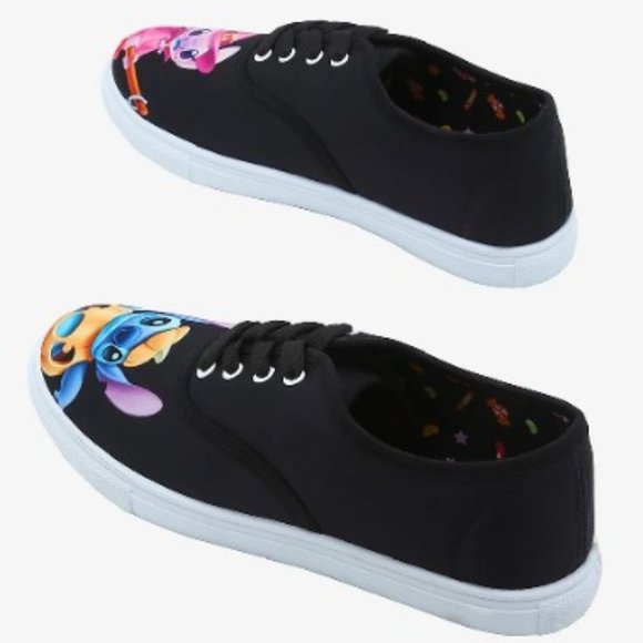 Disney Lilo & Stitch Angel & Stitch Halloween Lace-Up Sneakers women's sizes - Picture 3 of 3